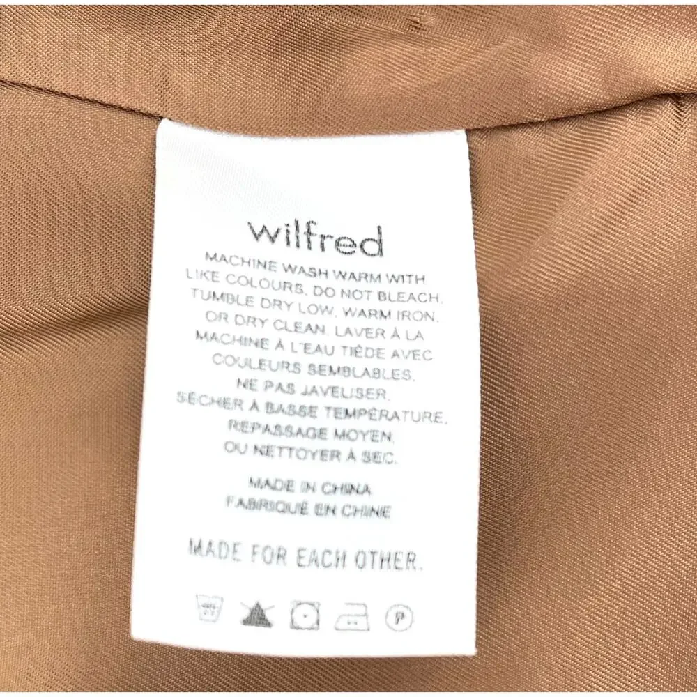 Wilfred Aritzia Women's Brown Double Breasted Corduroy Jacket‎ Blazer (2)